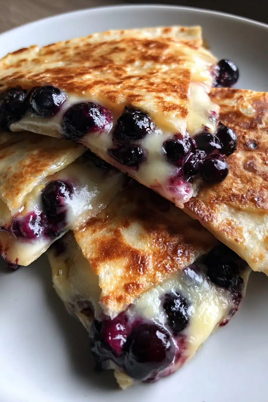 Blueberry Breakfast Quesadilla