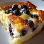 Blueberry Cottage Cheese Bake