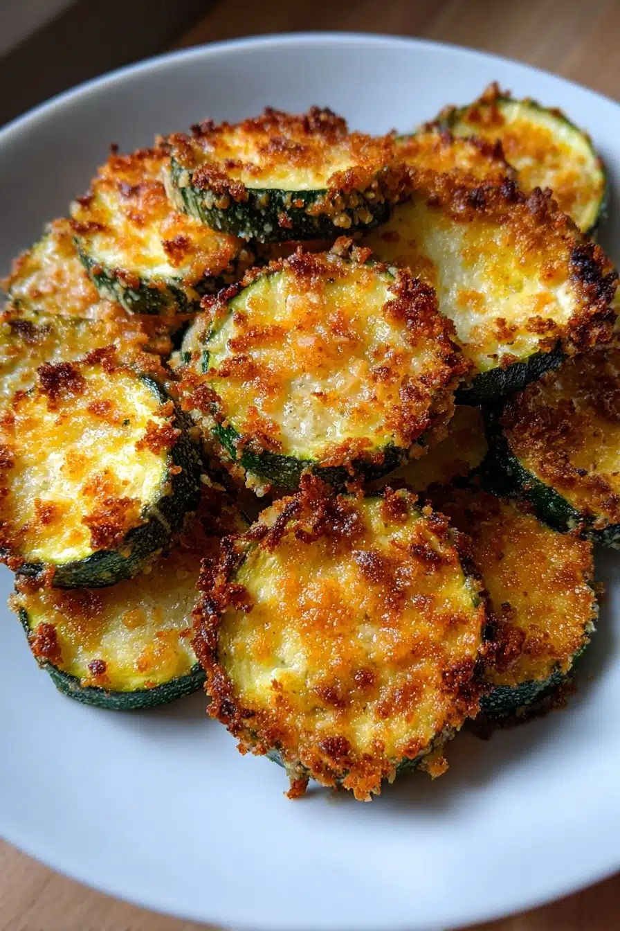 Crispy Parmesan Zucchini Rounds Recipe