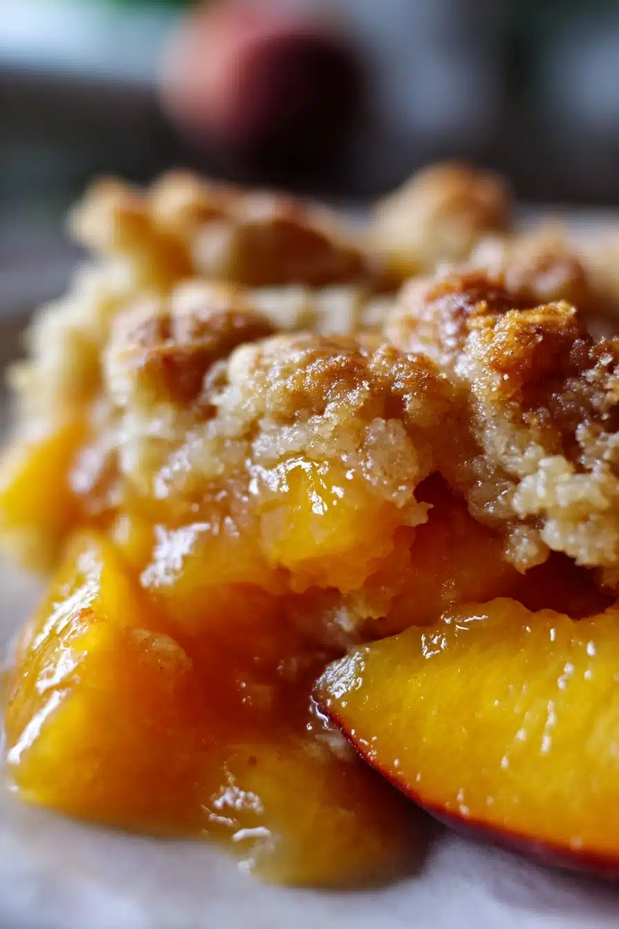Gluten-Free Peach Cobbler with Fresh Peaches