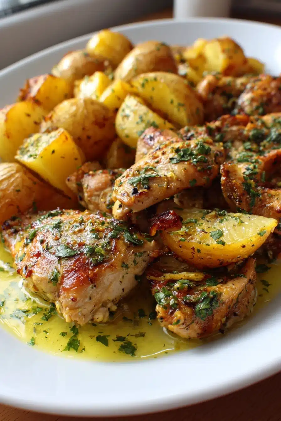 Greek Lemon Chicken and Potatoes