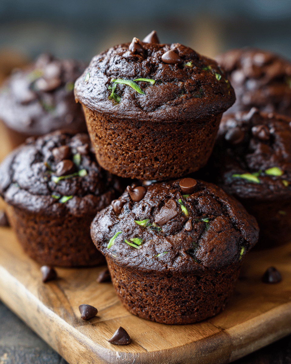 Irresistible Double Chocolate Zucchini Muffins Recipe