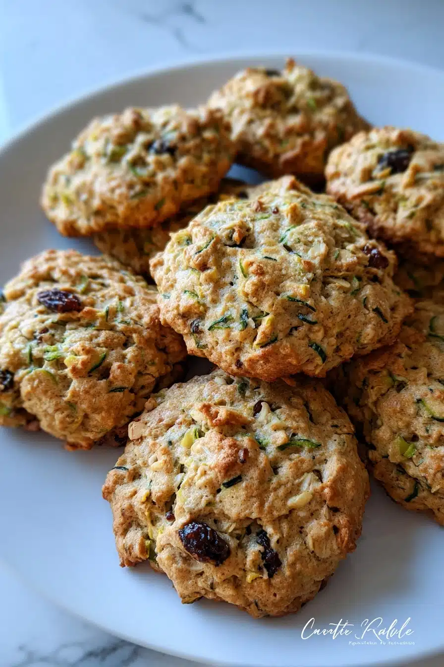 Oatmeal Raisin Zucchini Cookies