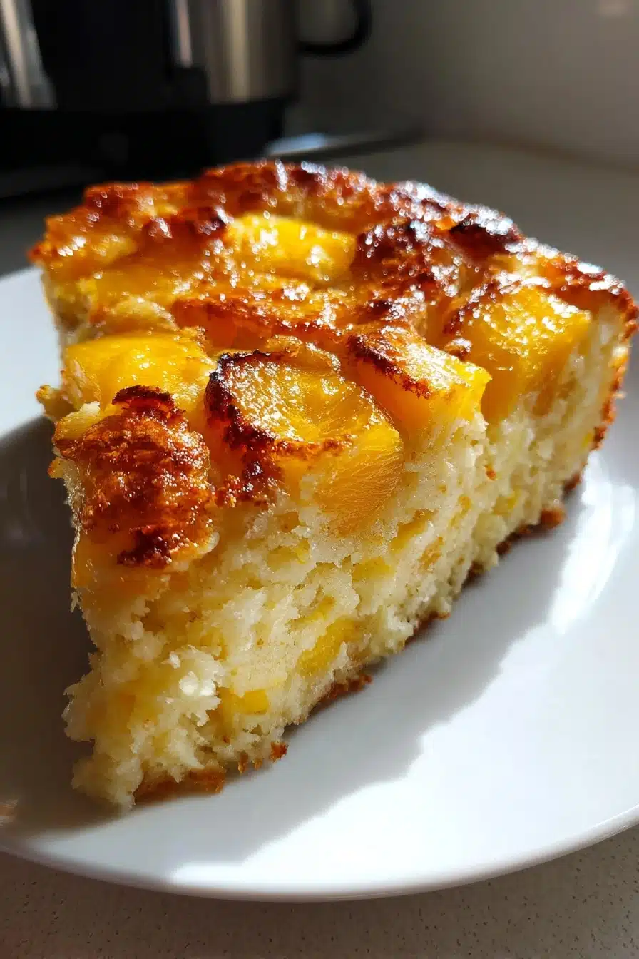 Peach Dump Cake Easy Fresh