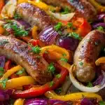 Sheet Pan Sausage and Peppers
