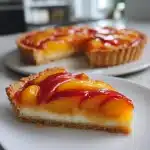 Dairy-Free Peaches and Coconut Cream Tart