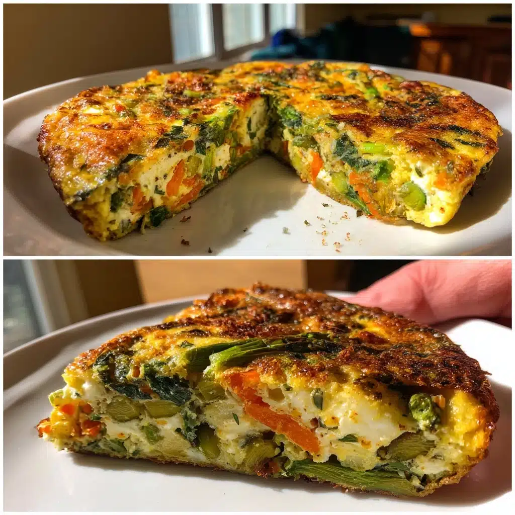 Spring Veggie Goat Cheese Frittata