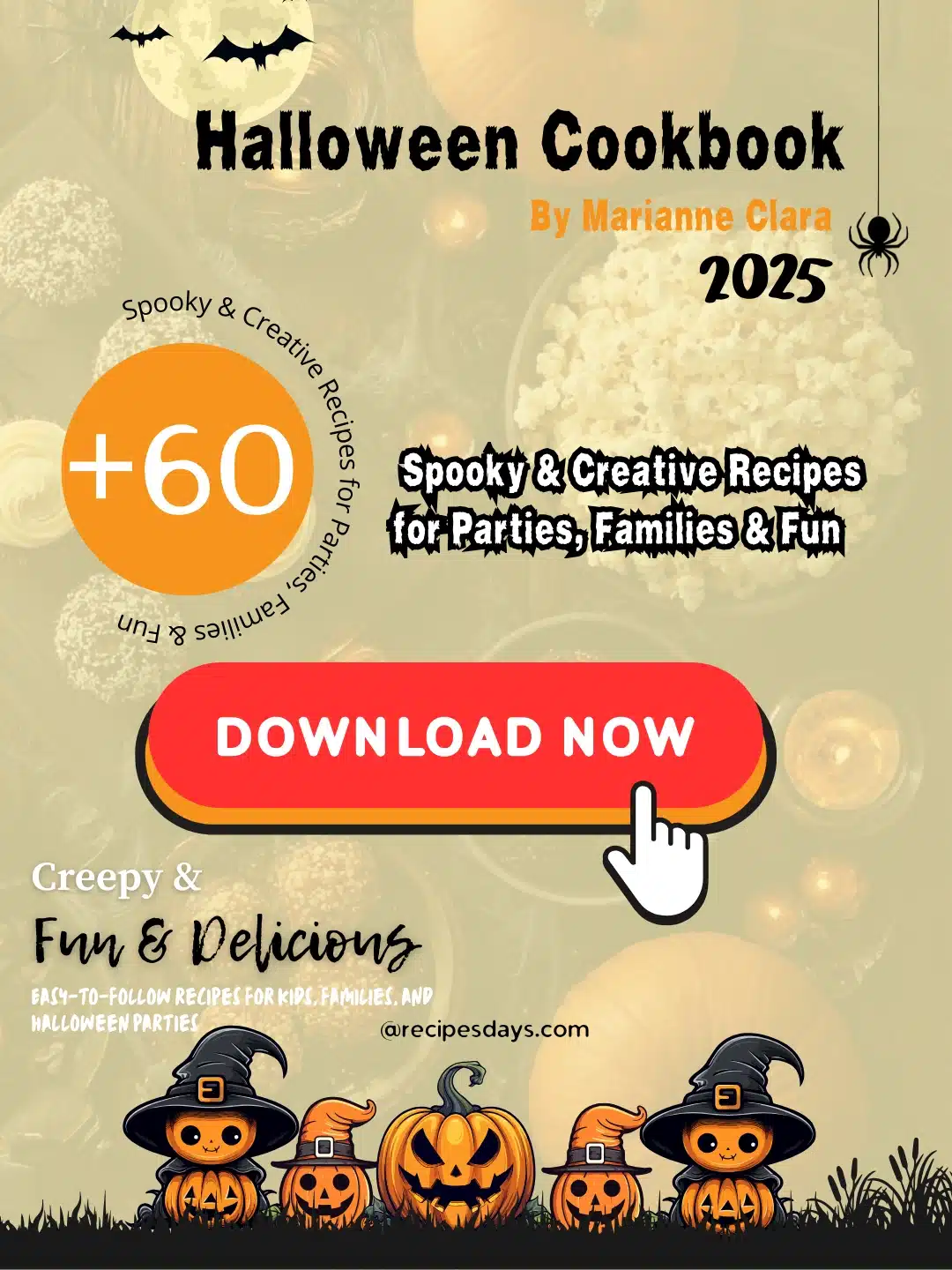 63 Spooky Halloween Recipes eBook Cover