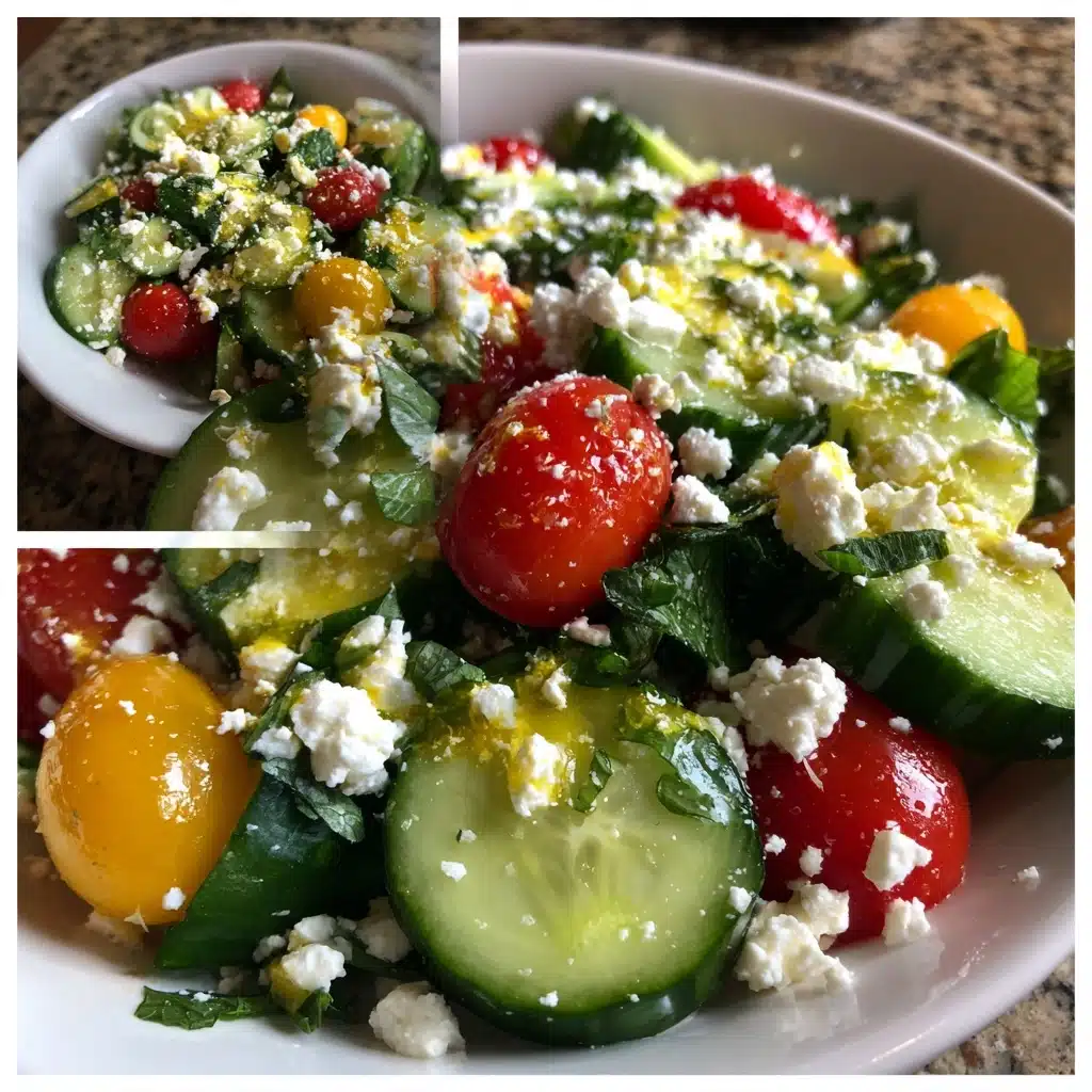 Cucumber Feta Salad with Lemon Vinaigrette: Fresh, Crisp, and Flavorful