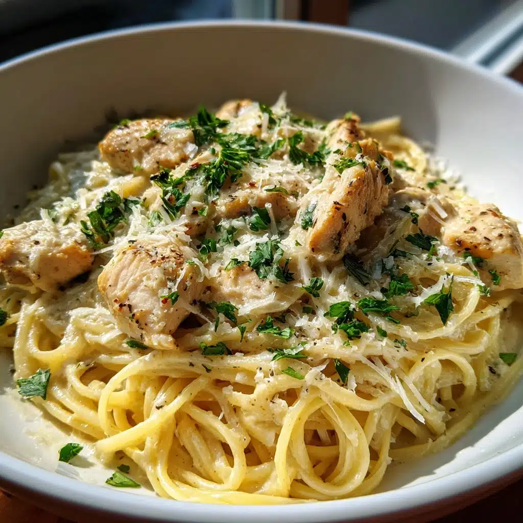 Easy 30-Minute Creamy Garlic Parmesan Chicken Pasta