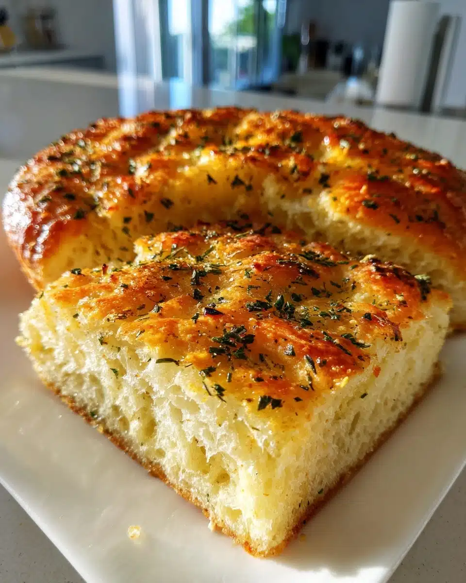 Garlic Parmesan Focaccia Bread Recipe – Easy Homemade Italian Bread