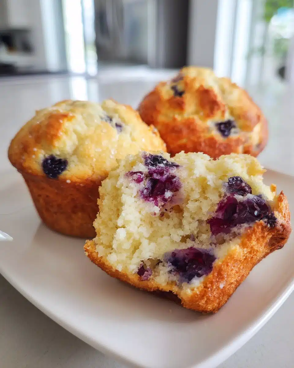Greek Yogurt Blueberry Muffins Recipe – Fluffy, Moist, and Easy to Make