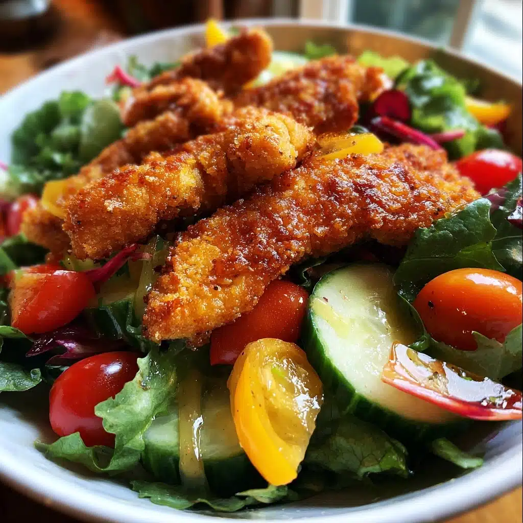 Honey Mustard Chicken Tender Salad: Crispy, Sweet, and Fresh