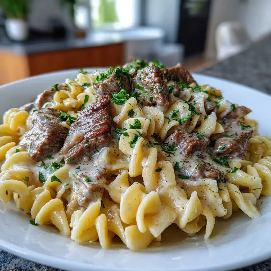 Indulge in Creamy Steak Pasta for Effortless Gourmet Dining