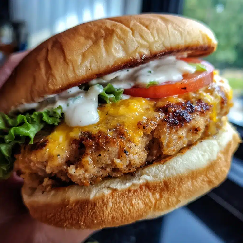 Irresistible Cheddar Ranch Chicken Burgers Recipe