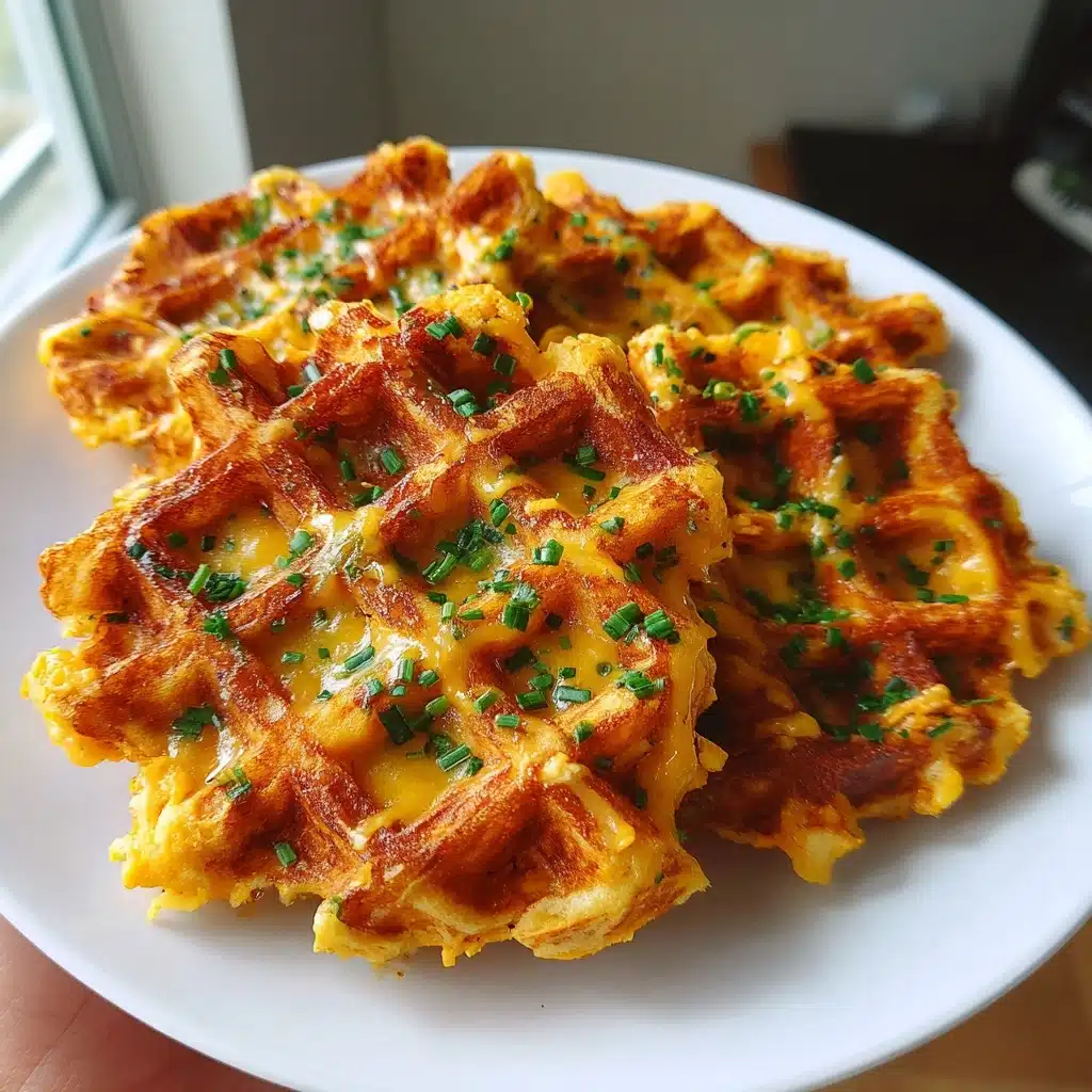 Savory Sweet Potato Waffles With Cheddar and Chives