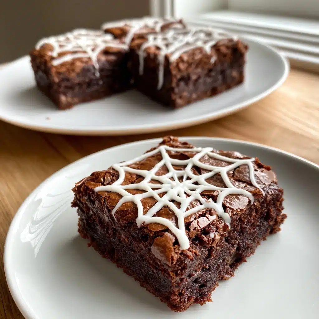Spooktacular Spiderweb Brownies Recipe for Halloween Fun