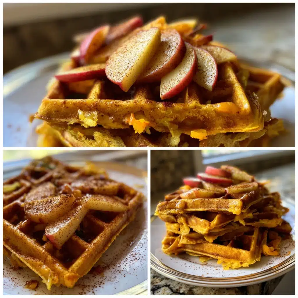 Sweet Potato Waffles With Apples and Cinnamon