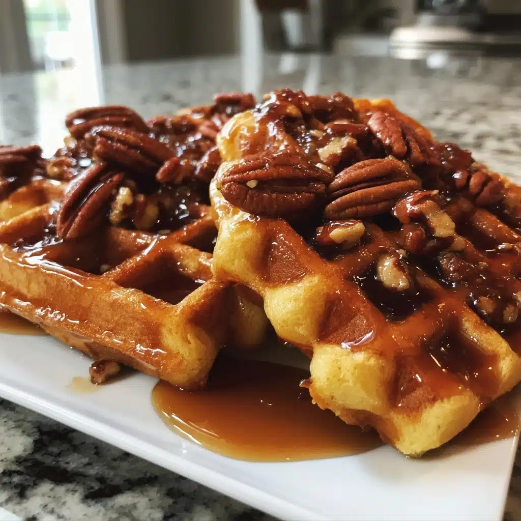 Sweet Potato Waffles With Pecan Praline Topping: Indulge Today!