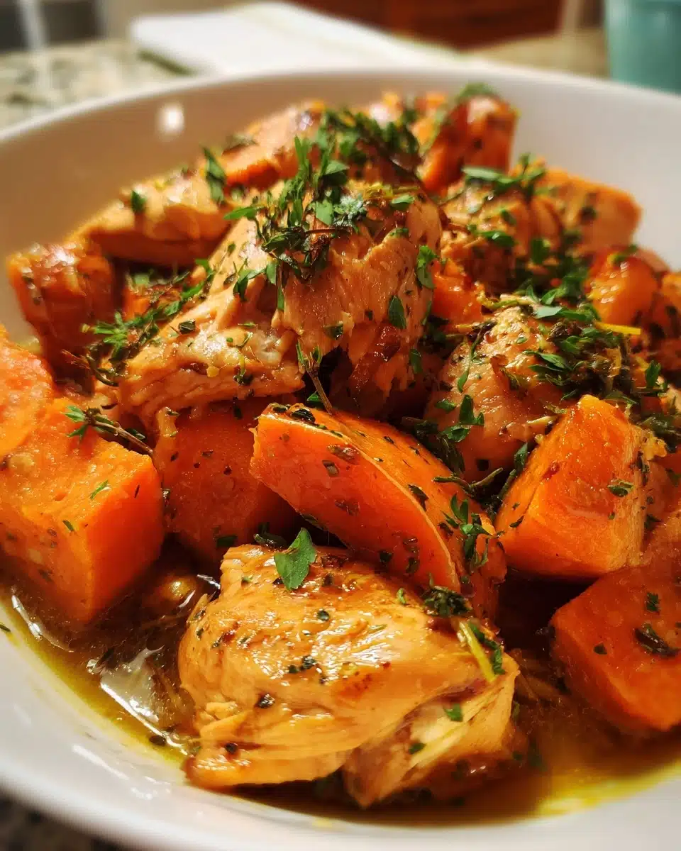 Cozy Crockpot Chicken and Sweet Potatoes Recipe Delight