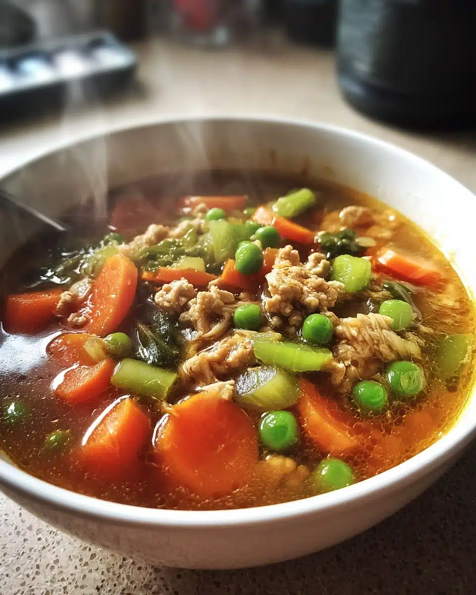 Cozy Ground Chicken Soup Recipe for Chilly Days