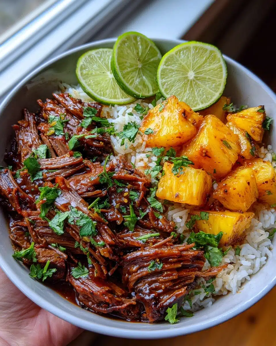 Flavorful Chipotle Pineapple Pot Roast Bowls Recipe