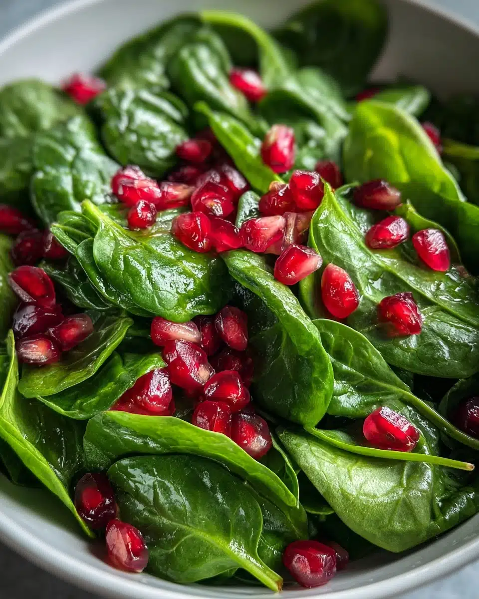 Flavorful Spinach and Pomegranate Salad Recipe Delight