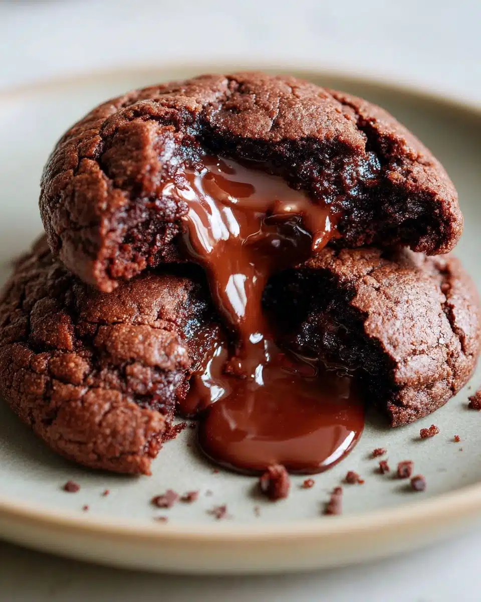 Indulge in Decadent Chocolate Lava Brownie Cookies