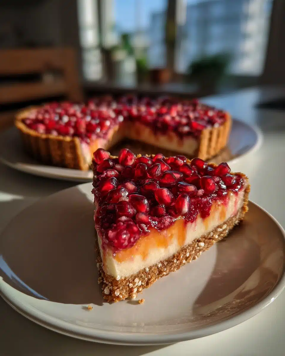 Irresistible Cranberry Curd Tart with Pomegranate Delight
