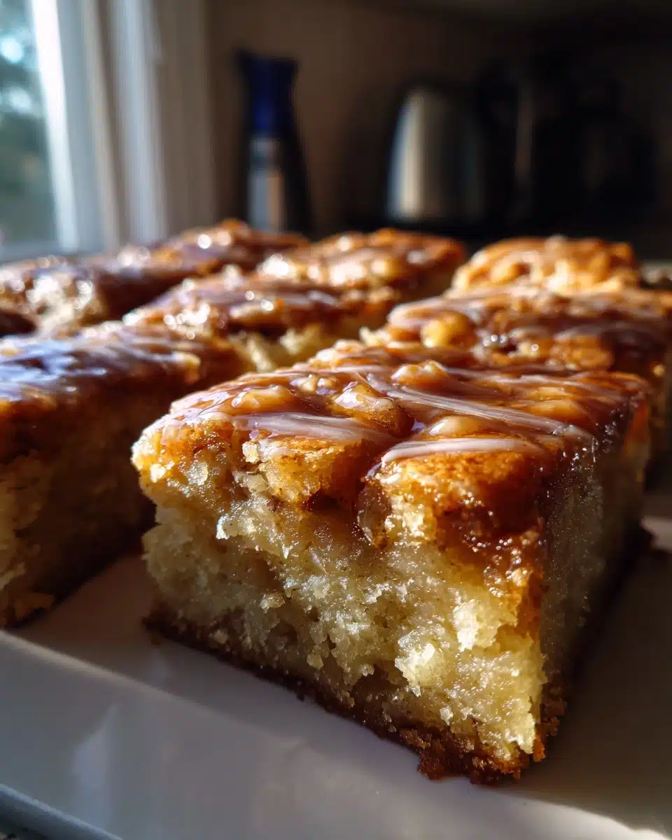 Irresistible Maple Glazed Apple Blondies Recipe to Savor