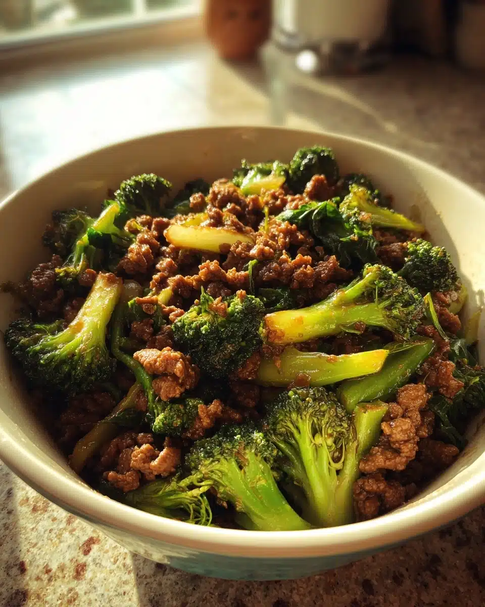 Savory Ground Beef and Broccoli Stir Fry Recipe Delight