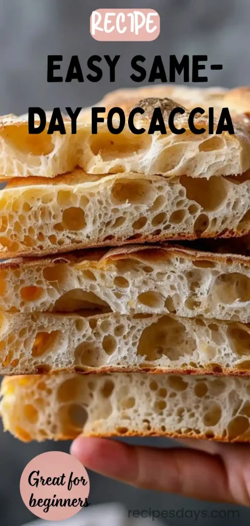 Easy Same-Day Focaccia Bread: Bake It in Minutes! 126 Easy Same Day Focaccia