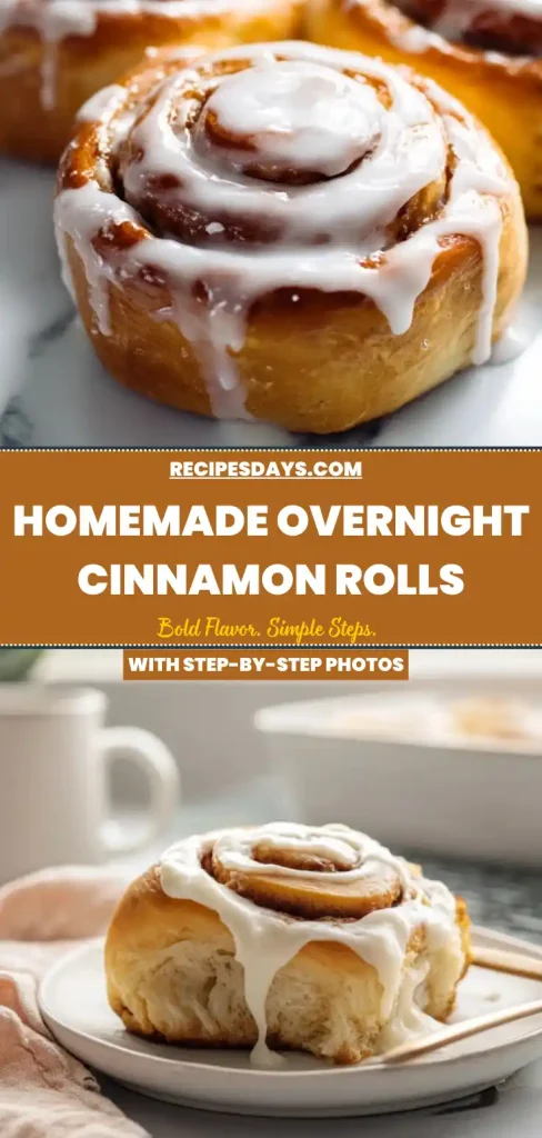 Homemade Overnight Cinnamon Rolls 1