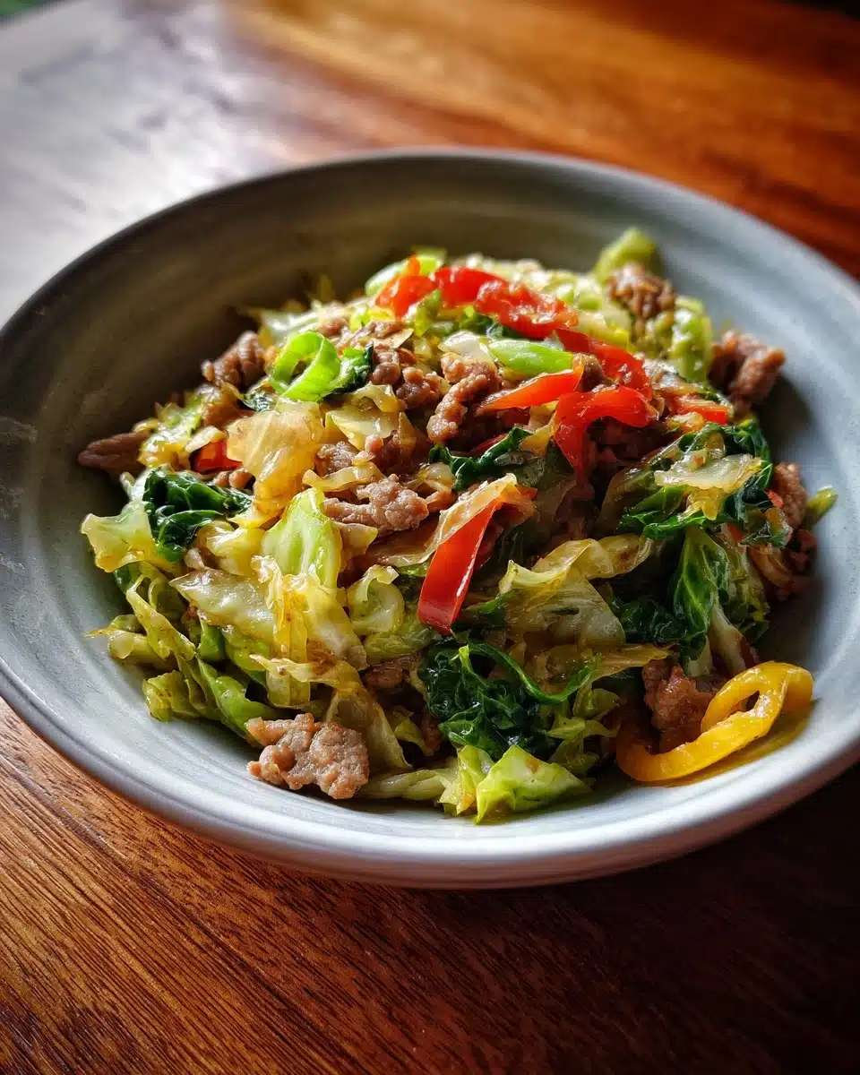 Cabbage and Pork Stir Fry – Quick and Flavorful Delight