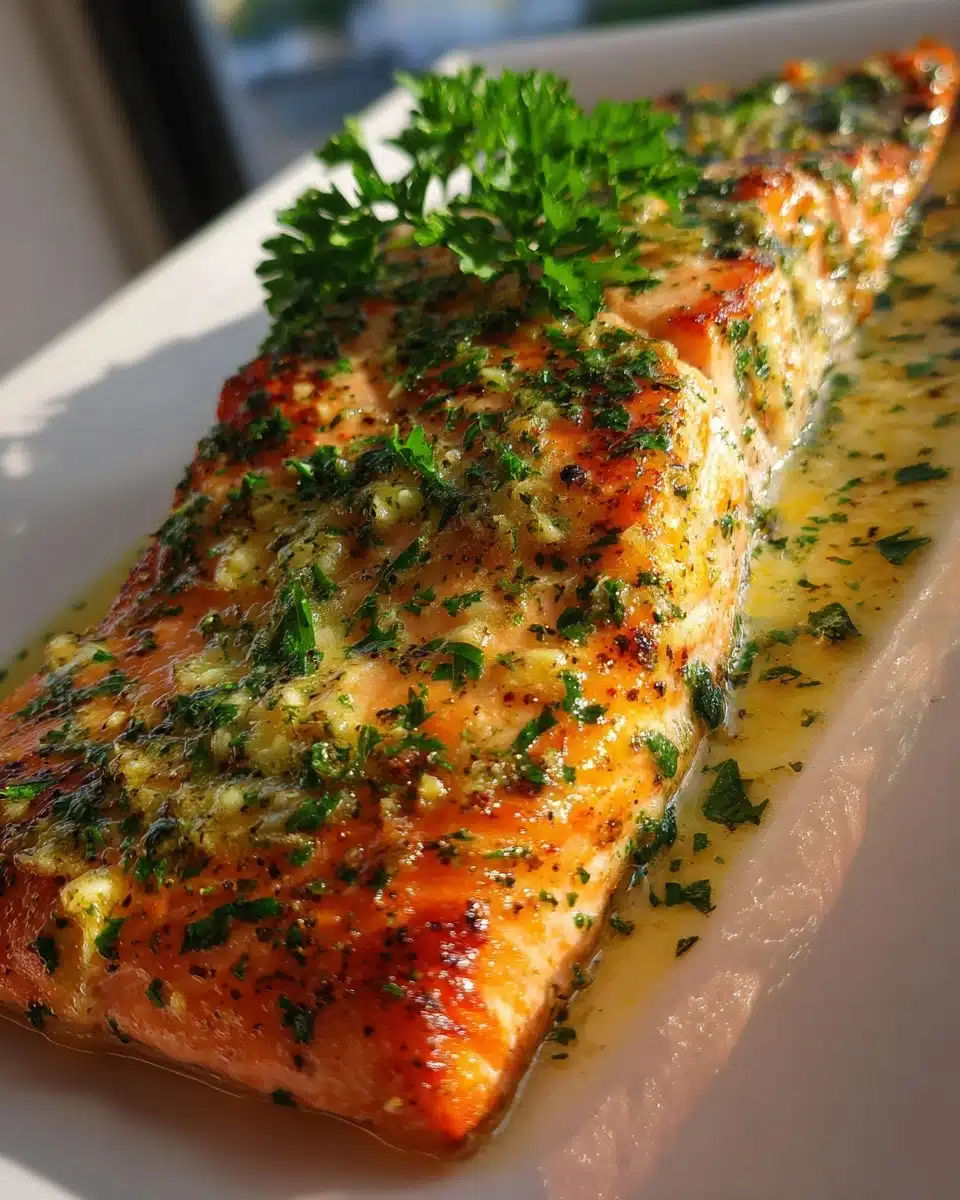One Pan Garlic Butter Salmon – A Flaky Delight in Minutes