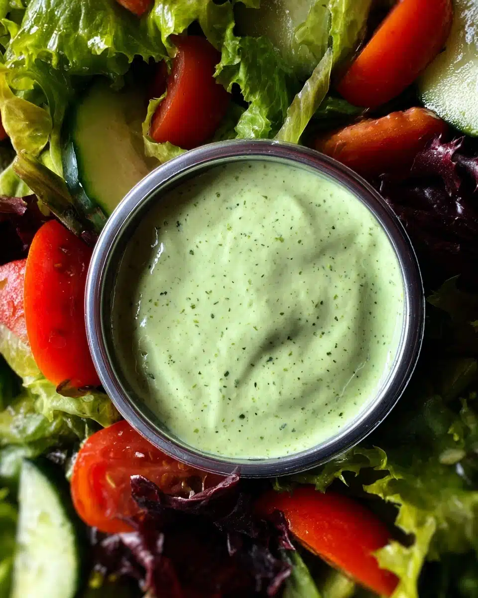 Avocado Ranch Dressing – Healthy Creamy Salad Dressing