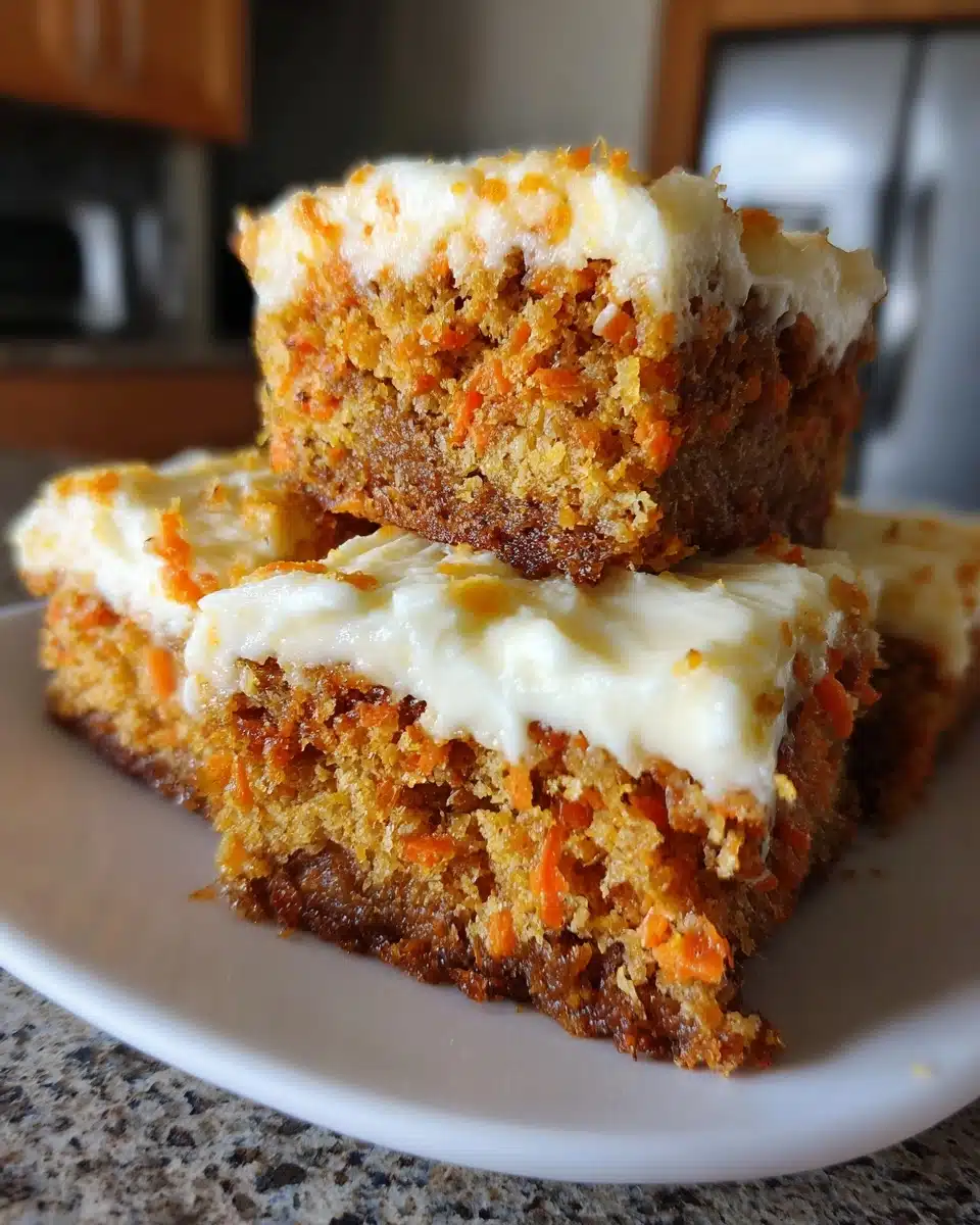 Carrot Cake Bars – Easy Moist Dessert Bars