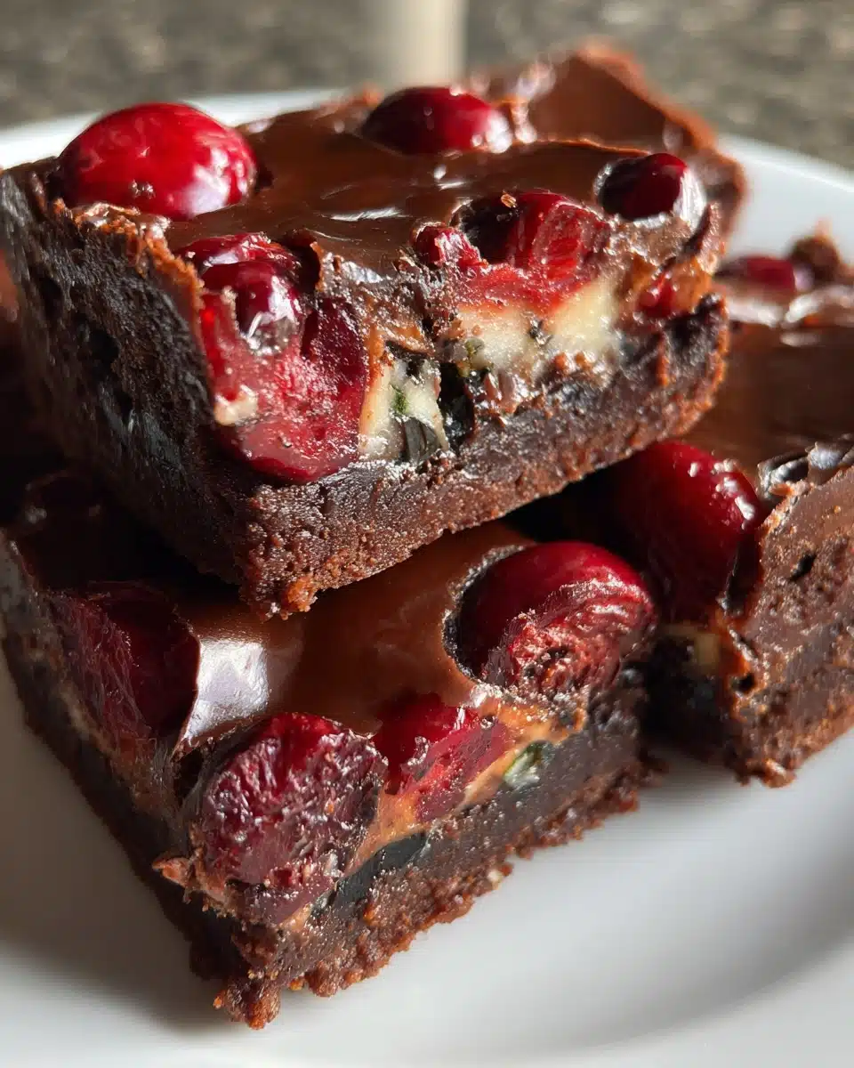 Cherry Chocolate Mint Brownie Bars — A Festive Twist on a Fan Favorite