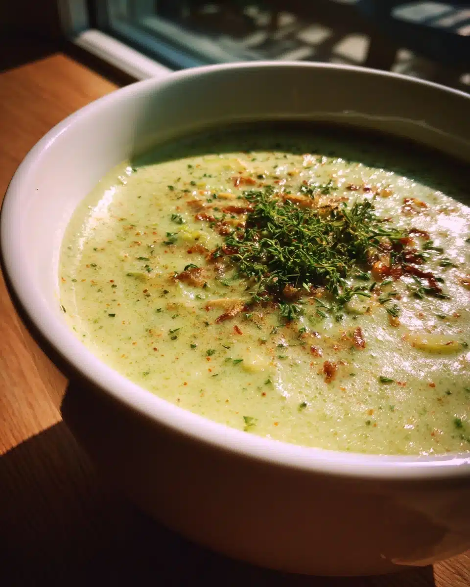 Creamy Cabbage and Leek Soup