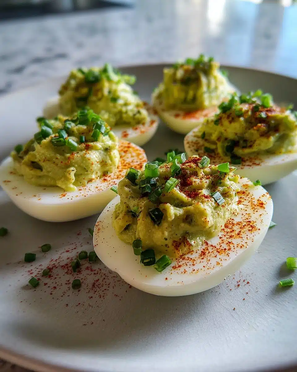 Green Deviled Eggs