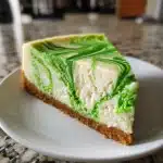 Green Swirl Cheesecake