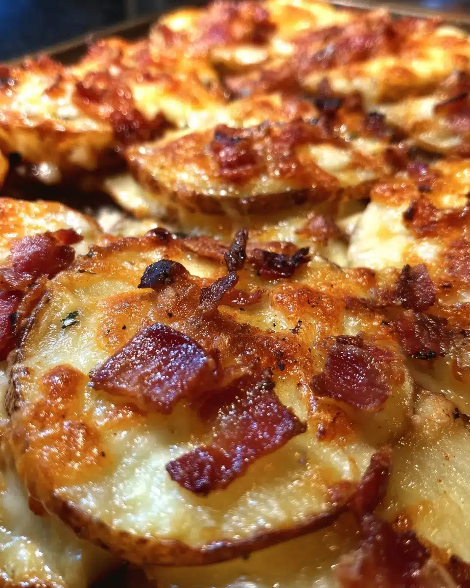 Irish Nachos (Potato Slices with Cheese & Bacon)