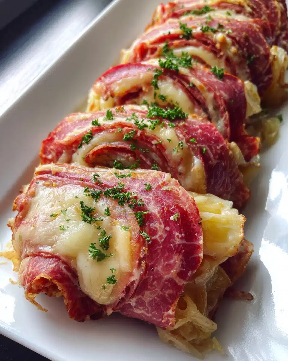 Keto Reuben Roll-Ups — All the Corned Beef Flavor, Zero Bread Needed