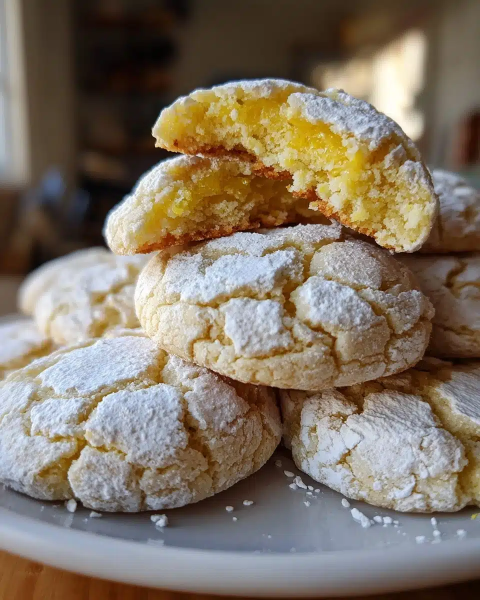 Lemon Crinkle Cookies – Soft Lemon Sugar Cookies
