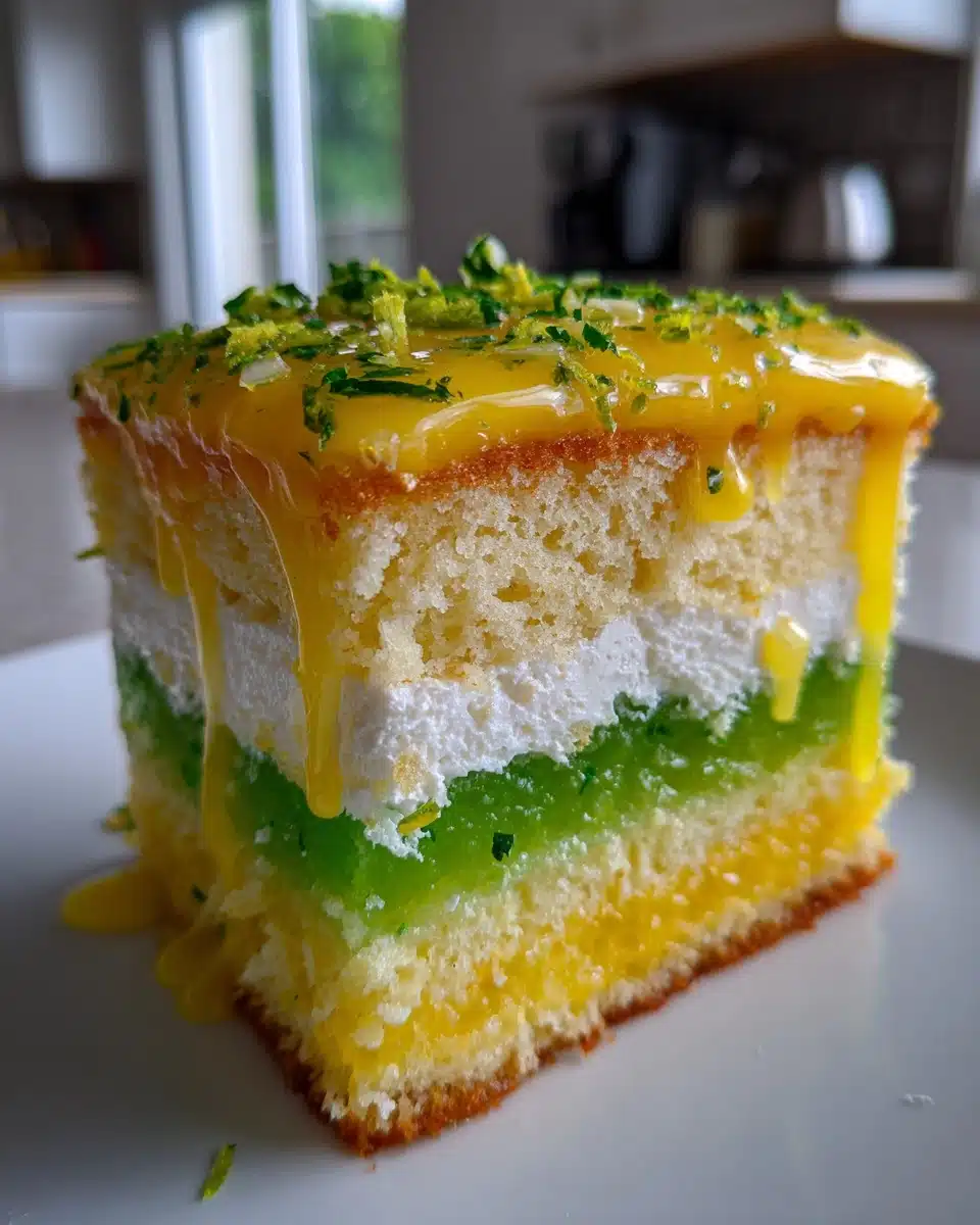 Lemon Lime Poke Cake