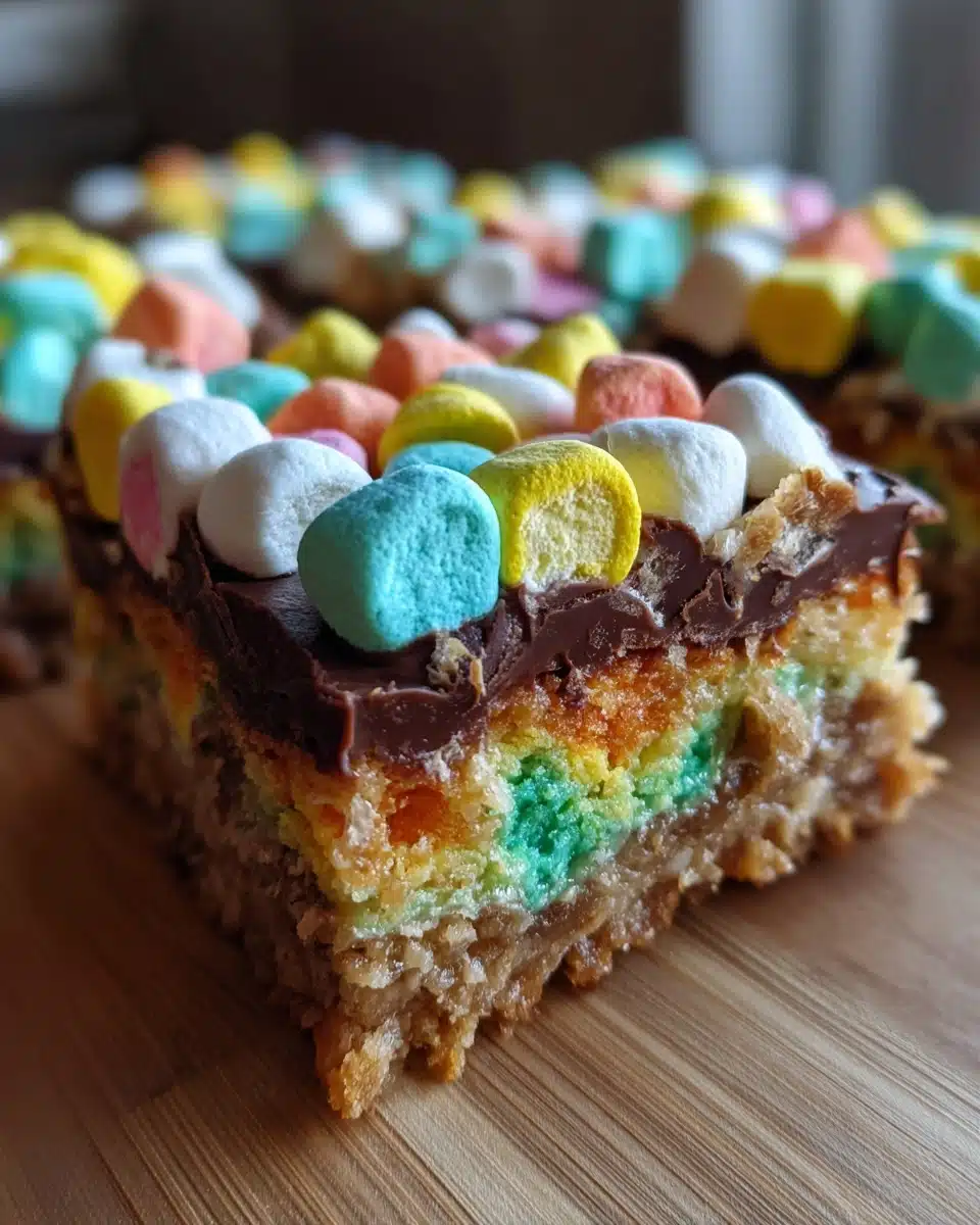 Lucky Charm Earthquake Cake Bars — A Fun St. Patrick's Day Treat for Kids & Adults