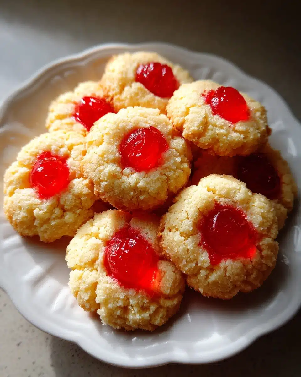 Maraschino Cherry Irish Butter Cookies — The Prettiest Cookie on the St. Patrick's Day Table