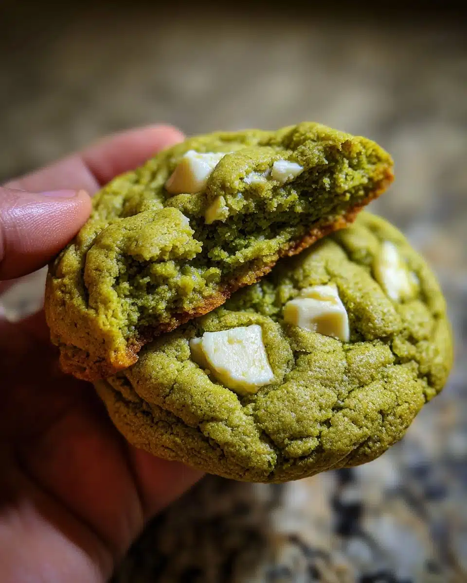 Matcha White Chocolate Cookies