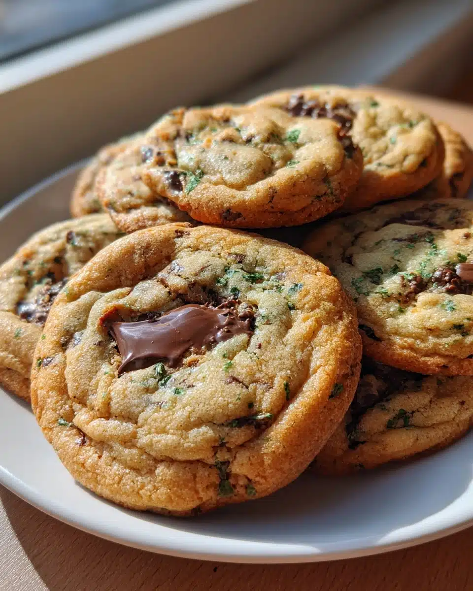 Mint Chocolate Chip Cookies