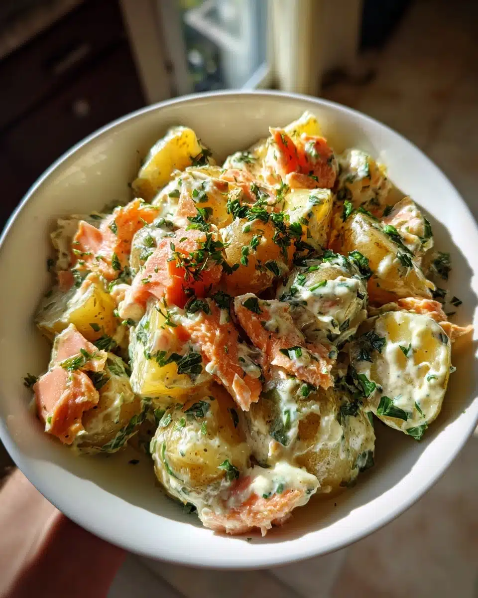Smoked Salmon Potato Salad – Creamy Gourmet Side Dish